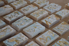 Load image into Gallery viewer, Abstract soaps white with light blue + 36 pcs